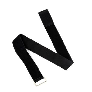 Imagem de 1 peça de alça de fixação para barcos, 83,8 cm x 3,8 cm alça premium para motor de pesca de barco, alças de amarração de barco resistentes para motor de pesca Minn Kota (preto)