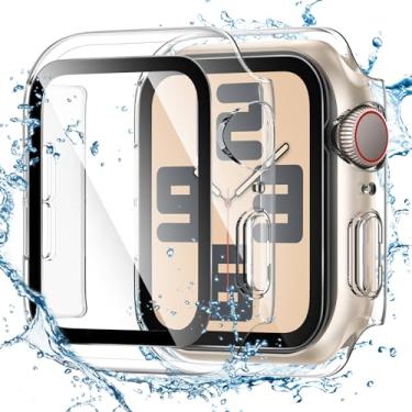 Imagem de Tensea Capa Protetora De Tela À Prova D'Água Para Apple Watch, Acessórios Séries Se2, Se 6, 5, 4 E 44 Mm, Iphone, Película Vidro Temperado Integrada, Protetor Suor Mulheres Homens, Mm