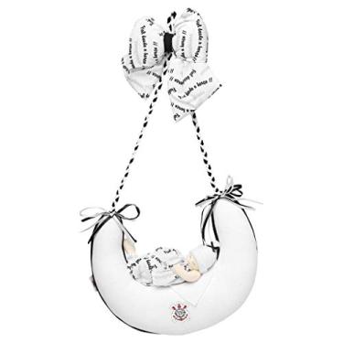 Imagem de Enfeite Porta Maternidade Meia Lua Menino Corinthians