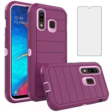 Imagem de Asuwish Capa de telefone para Samsung Galaxy A20 A30 A50 com protetor de tela e capa de celular híbrida à prova de choque acessórios de proteção Gaxaly M10s A50S A30S A 30 50 50S 30S 20A S50 50A
