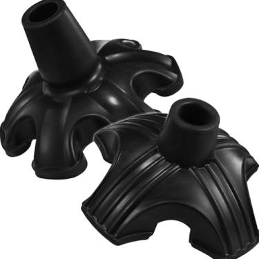 Imagem de ANCKNE Pacote Com 2 Pontas De Bengala Para Estabilidade, Ponta De Bengala De Reposição Antiderrapante De 3/4 De Polegada, Base De Bengala Autoportante Para A Maioria Das Bengalas, Bastões De Caminha