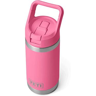 Imagem de YETI Rambler Jr. Garrafa infantil de 355 ml, com tampa de canudo, rosa porto
