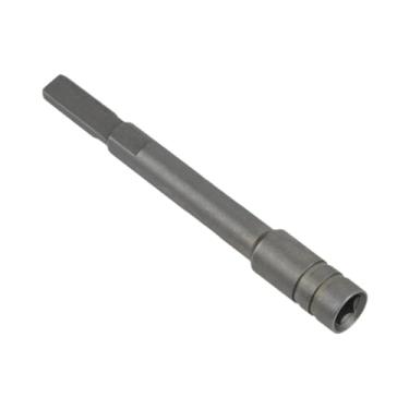 Imagem de Fenteer Adaptador de bits hexagonais de extensão de driver estende o alcance de 83 mm, versatilidade para espaços apertados, tarefas DIY, acessório adicional, Cinza