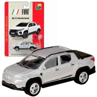 Imagem de Miniatura Fiat Strada 1:64 Cks Pneus Borracha Colecionavel Picape Cami