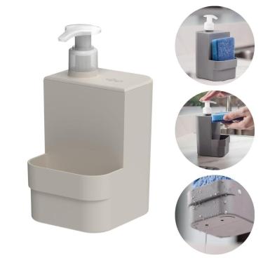 Imagem de Dispenser Detergente Porta Esponja Pump Dosador 500Ml Trium