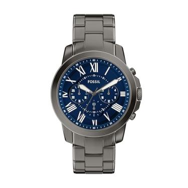 Imagem de Fossil Relógio masculino Grant cronógrafo de aço inoxidável metálico (modelo: FS6133)