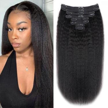 Imagem de Clip in Extensions Tahikie Kinky Straight 120g 100% cabelo humano