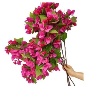 Imagem de 10 Galhos Hastes Flores Artificiais De Bougainville 80cm - La Caza Sto