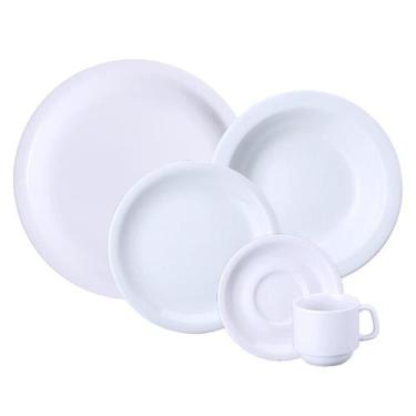 Imagem de Jogo Jantar e Chá 30 Peças Porcelana Germer 6 Lugares - Porcelanas Ger