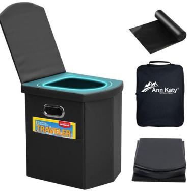 Imagem de Banheiro portátil Ann Katy Upgrade XL para adultos e crianças