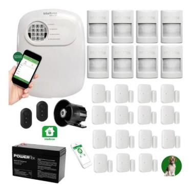 Imagem de Kit Alarme Sem Fio Intelbras ANM 24 NET com 23 Sensores e Acesso Via A