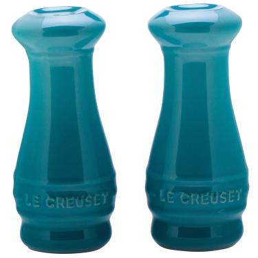 Imagem de Saleiro e Pimenteiro Conjunto Azul Caribe Le Creuset