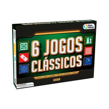 Imagem de Kit com 6 Jogos Clássicos Pais e Filhos