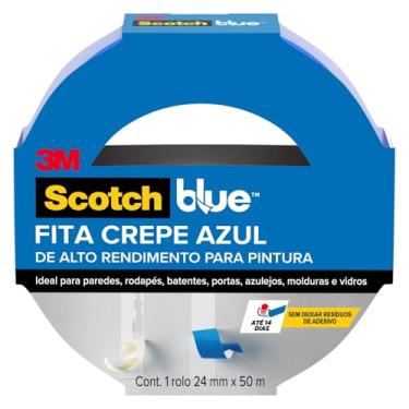 Imagem de ScotchBlue, 3M, Fita Crepe Profissional, 24mm x 50m