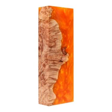 Imagem de Bloco De Madeira Estabilizada Híbrido Maple Burl Natural (COD 681)