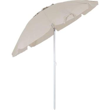 Imagem de Guarda-Sol Articulado 2,00m em Bagum e Alumínio Bege Bel, 2,00m