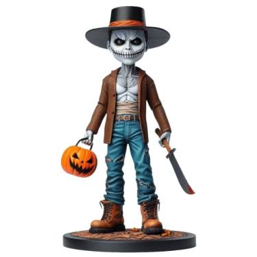 Imagem de Boneca personalizada de terror de Halloween da foto, estatueta de mesa feita à mão, presente memorável para amigos/família/colegas no Halloween