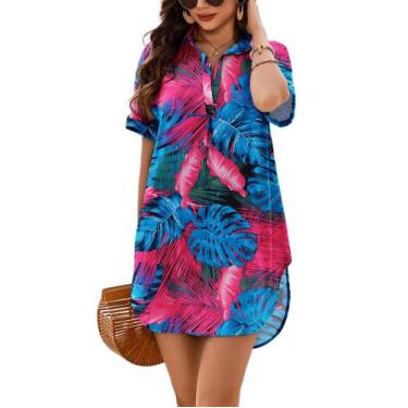 Imagem de Capa de maiô AI'MAGE, decote em V, roupa de banho, vestido de praia