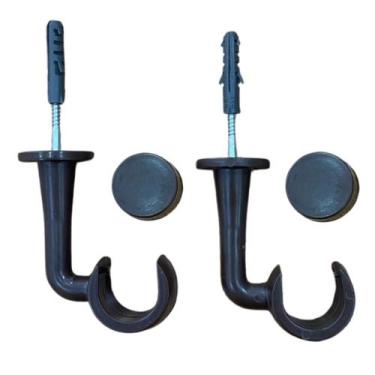 Imagem de Kit De Suporte Teto Pvc Varão Simples 28mm Ponteira Inclusa - Morena M