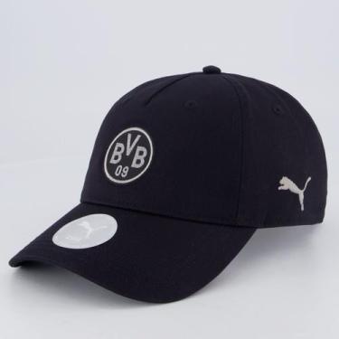 Imagem de Boné Puma Borussia Dortmund Ess Cap Preto, Único