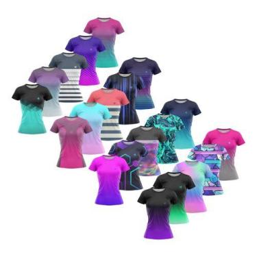 Imagem de Kit 20 Camisetas Feminina Academia Blusas Fitness Atacado - Efect, Env