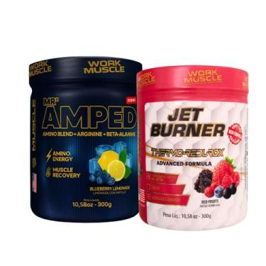 Imagem de Termogênico Jet Burner 300g + Blend de Aminoácidos MR Amped - Work Mus