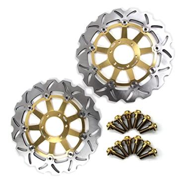 Imagem de Discos de freio dianteiro Arashi Rotores com parafusos de montagem para Yamaha R1-Z 250 1997, XJR400 95-00, FZR600R 90-95, FZS600 FAZER 98-03, TDM850 91-01, TRX850 95-00, FF J12000 Ouro 88-91