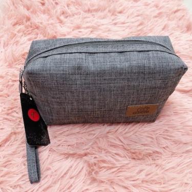 Imagem de Necessaire Unissex Para Viagem Compacta - NoBrand, Cinza