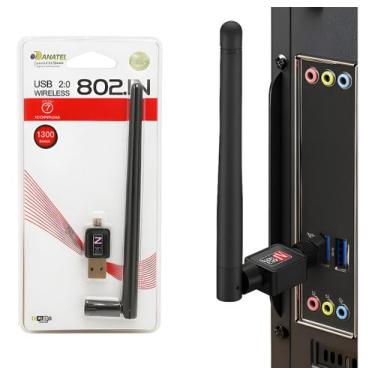 Imagem de Adaptador Wireless Para Conectar No Wifi Rede Sem Fio Usb - Generico