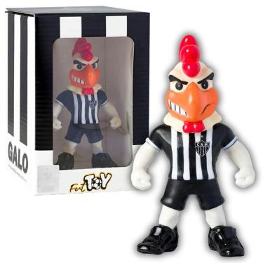 Imagem de Boneco Mascote Atlético MG Listrado Oficial Fut Toy 14cm