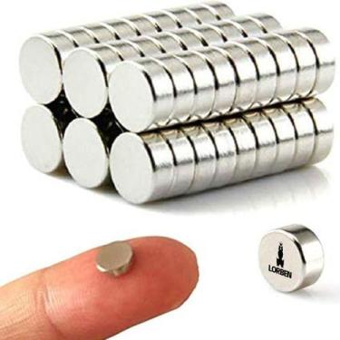 Imagem de 10 Peças Imã Neodímio Lorben Redondo Pequeno 5mm X 1mm N35