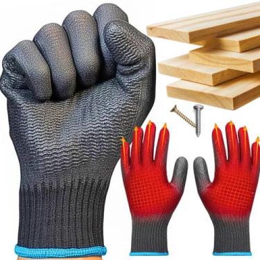 Imagem de Luva Epi Borracha Vulcânica P Marceneiros chapas ferragens - Imbat