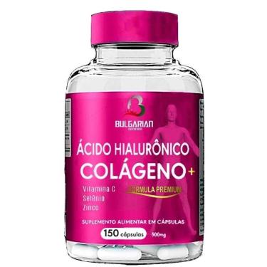 Imagem de COLÁGENO HIDROLISADO + ÁCIDO HIALURÕNICO COM VIT C + SELÊNIO + ZINCO 150 CÁPS 500MG-Unissex