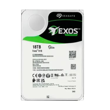 Imagem de HD Gamer 18TB Seagate Servidor Exos X18, SAS 12GB, 7200 RPM, 256MB, 512E, 4KN, 3.5 - ST18000NM005J