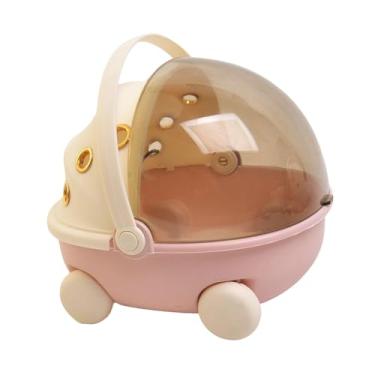 Imagem de IEUDNS Gaiola de Viagem para Pássaros com Aquecedor, Gaiola Pequena E Confortável com Aquecimento USB, Gaiola Portátil para Agapornis, Canários, Periquitos E, Rosa