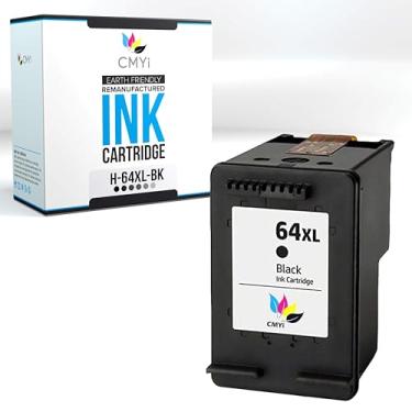 Imagem de CMYi Cartucho de tinta de substituição preto 64XL para HP Envy 6220, 6230, 6232, 6252, 6255, 6258, 7120, 7130, 7132, 7155, 7158, 7164, 7800, 7820, 7830, 7855, 78585, 7858. , 7864 Impressoras , 7200e