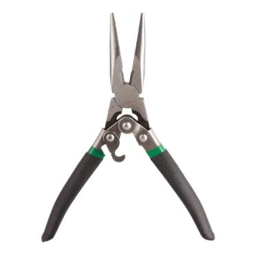 Imagem de Alicate de ponta longa Alicate de ponta fina resistente aço cromo vanádio ferramenta profissional para fazer joias para eletricistas engenheiros artesãos cabo de borracha durável