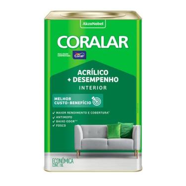 Imagem de Tinta Acrílica Fosca Coralar Econômica Branco - Coral