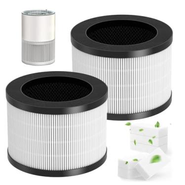 Imagem de Filtro de substituição BW302 compatível com filtro de purificador de ar HEPA LUNINO BW302 HEPA Sistema de filtragem de 3 estágios para filtros de odor de pelos de animais de estimação, 2 pacotes + 10
