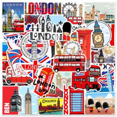 Imagem de Adesivos London Bus Phones Booths, vinil impermeável, 50 unidades - yi