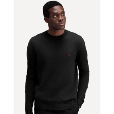 Imagem de Suéter Reserva Masculino Tricot Crewneck Red Bird Preto-Masculino