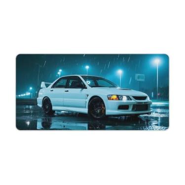 Imagem de HouLaiZhe JDM Lancer Looks Cool in The Rain Gaming Mouse Pads JDM Car Desk Pads Grandes Mousepads para Teclado Desktop Tapete de Computador 30 x 60 cm