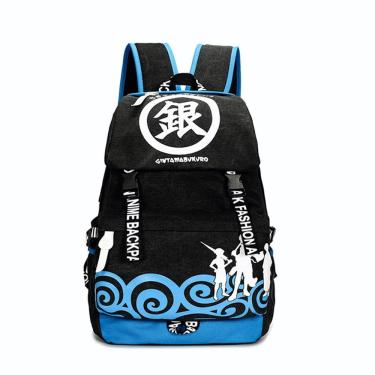 Imagem de Mochila escolar Gintamas Cartoon Kids Anime 31x15x43cm