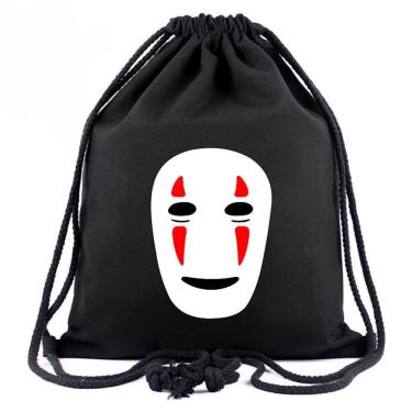 Imagem de Mochila com cordão Anime No Faces Mans Gym Bag 40x34cm