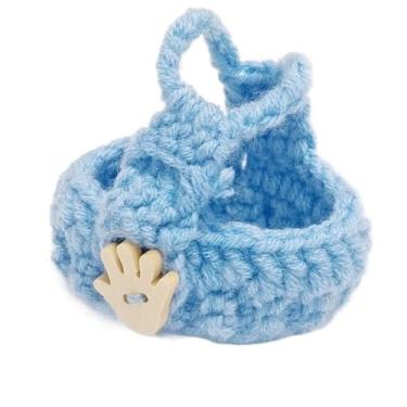 Imagem de Coletes para hamster tricotados à mão, roupas de porquinho-da-índia, colete de malha de porquinho-da-índia, roupas de animais pequenos, adoráveis (azul)