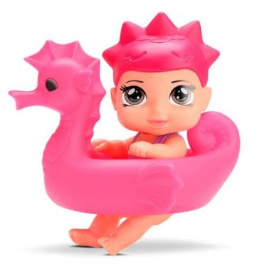 Imagem de Boneca Belatrix Baby Acqua Touca Estrela/ Bóia - Silmar