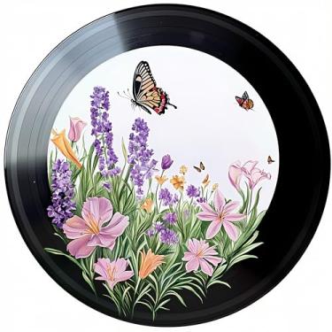 Imagem de Suncatcher acrílico colorido, decoração de janela suspensa de flores com design de vitral impresso, apanhador de sol, arte de parede de arco-íris, ornamentos de Natal para uso interno e externo 19,8 x