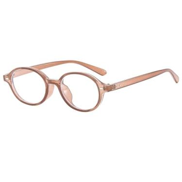 Imagem de Óculos de Sol UV400 - Armação Oval com Rebites Estilo Punk para Homens e Mulheres, Esportes ao Ar Livre, Corrida e Ciclismo, Branco Chá