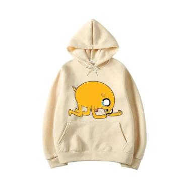 Imagem de Moletom Unissex Com Estampa Do Personagem Jake De Adventure Time, Esti