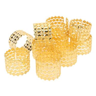 Imagem de Cryfokt Metal Requintado Guardanapo Anéis Titular para Recepções de Casamento Festas Reunião de Família para Decoração de Mesa, Conjunto de 10 Peças